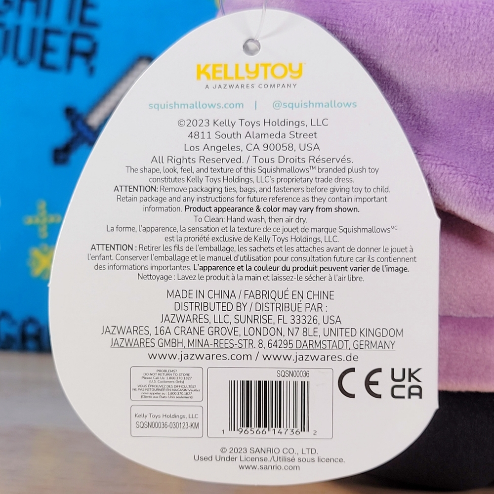 Squishmallow Hello Kitty Badtz Maru 8" UltraSoft Stuffed Sanrio Toy Plush NWT - Picture 6 of 6